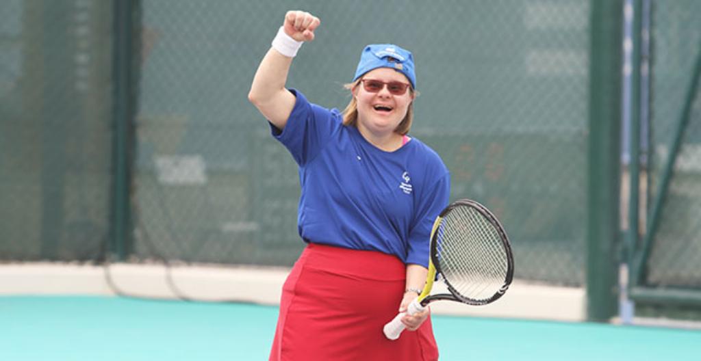 Sanna Sepponen voitti hopeaa tenniksessä.
