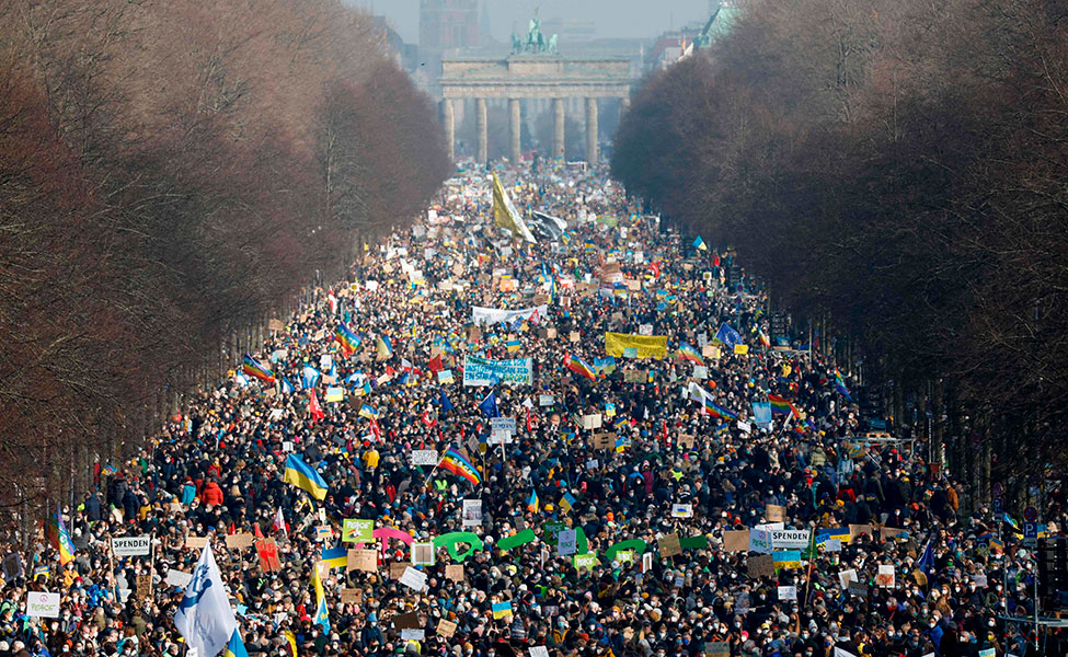 Berliini, Ukraina, mielenosoitus