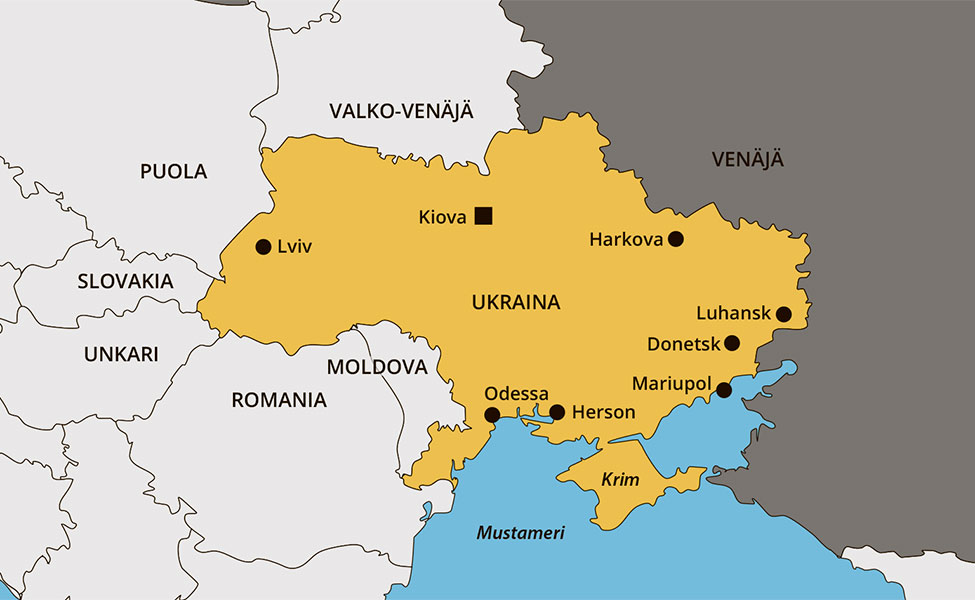 Ukraina, kartta