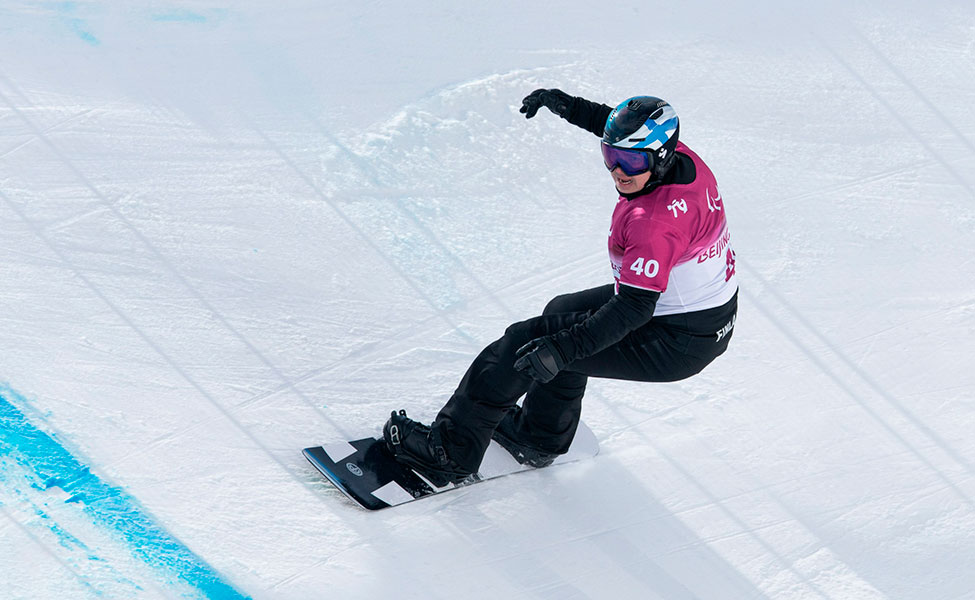 Kuvassa on Suomen Matti Suur-Hamari. Kuva otettiin Pekingin paralympialaisissa.