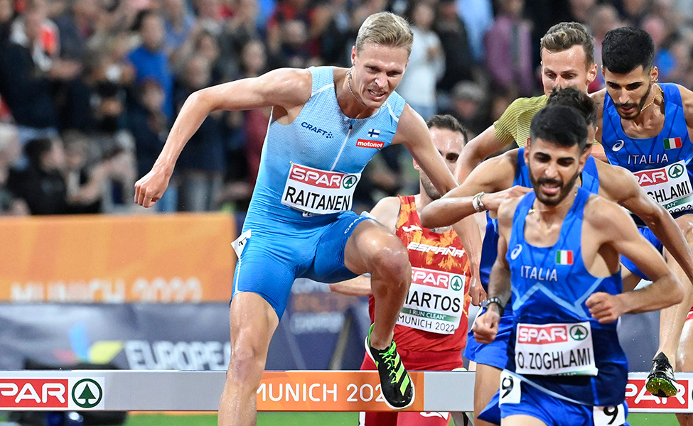 Topi Raitanen voitti perjantaina Euroopan mestaruuden 3 000 metrin estejuoksussa.