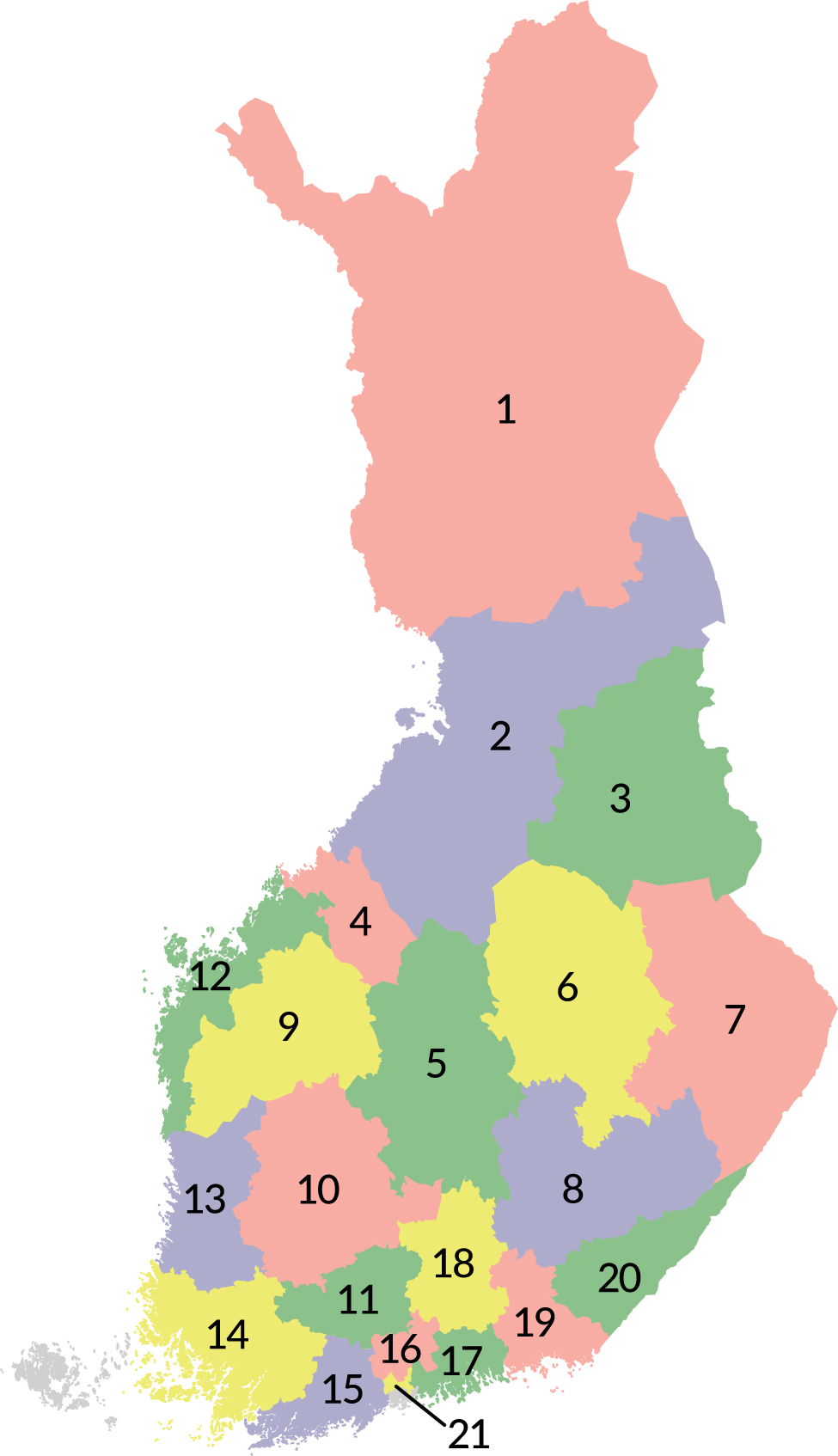 Hyvinvointialueet kartalla ja alueiden suurimmat kaupungit – Selkosanomat