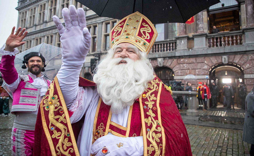 Sinterklaas saapui Antwerpeniin Belgiaan 18. marraskuuta.
